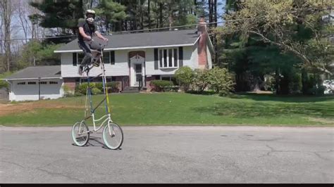 Clifton Park man builds tall bike turning heads